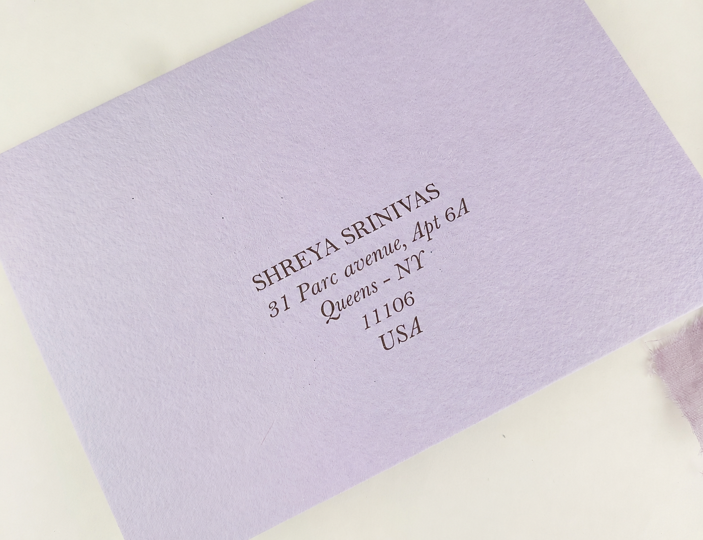 impression des adresses sur enveloppe mariage